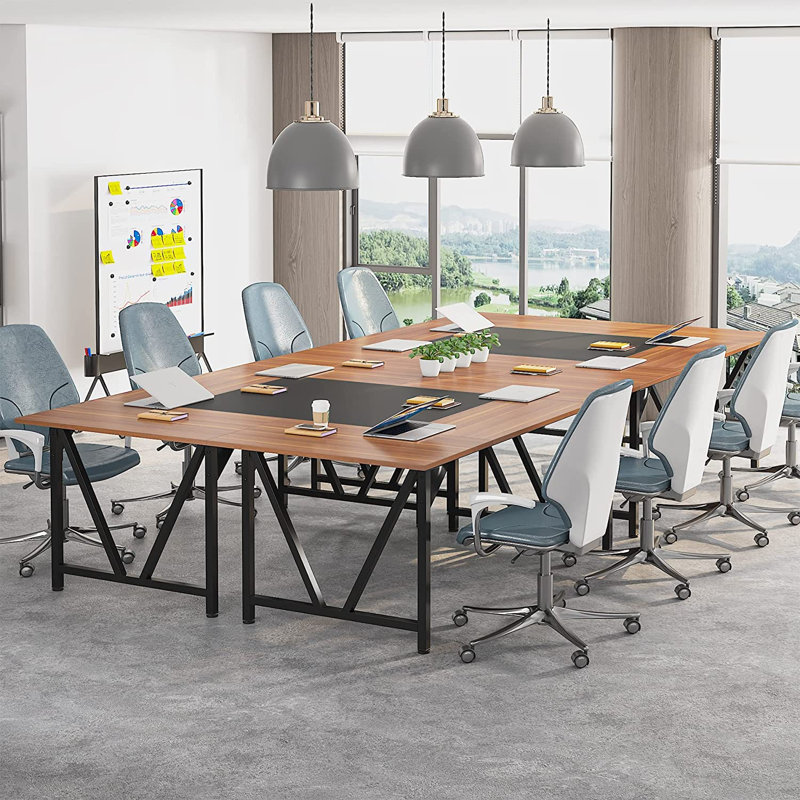 Kejuan 70.87'' Rectangle Conference Table, Walnut