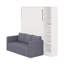 Lit escamotable avec canapé et tablettes Murphy