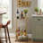 Round Gold Rolling Bar Cart Wine Rack and Lockable Casters