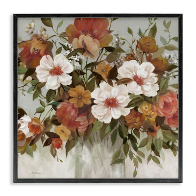 Muted Vibe Bouquet Framed Giclee, design by Carol Robinson