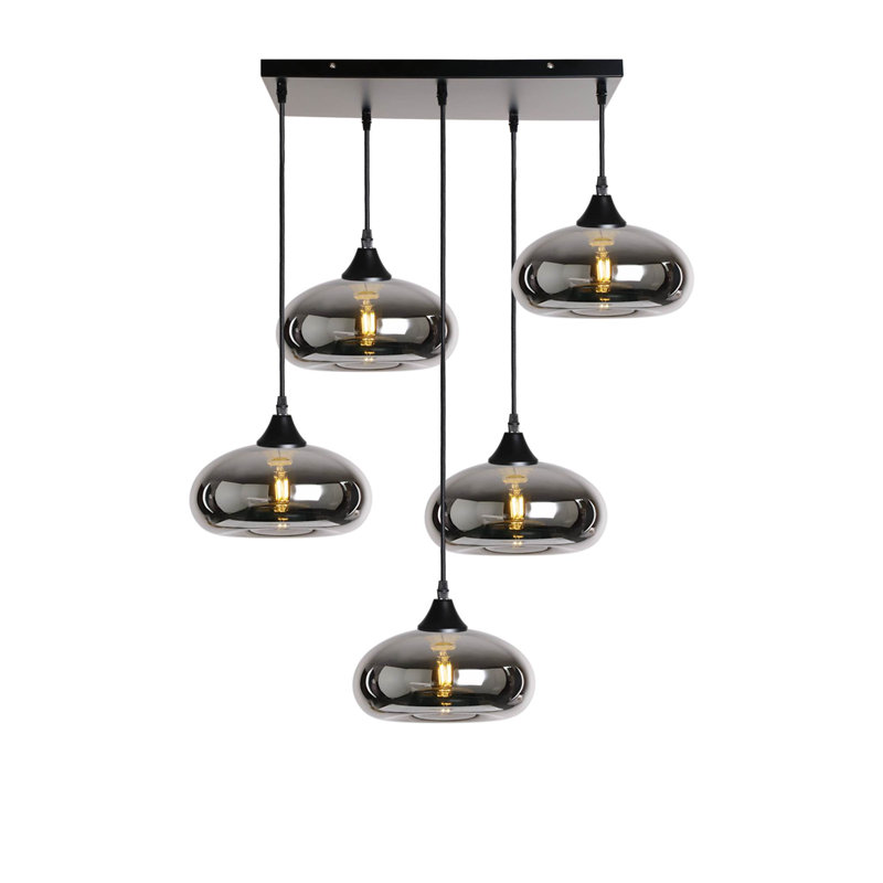 5 - Light Cluster Pendant, Silver