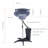 Adjustable Height Hair Salon Shampoo Sink