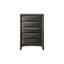  Commode 32 po à cinq tiroirs en bois gris
