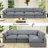 Upholstered Sofa, Cloud Sofa Modular Sectional Sofa For Living Room Office Apartment-1437855474