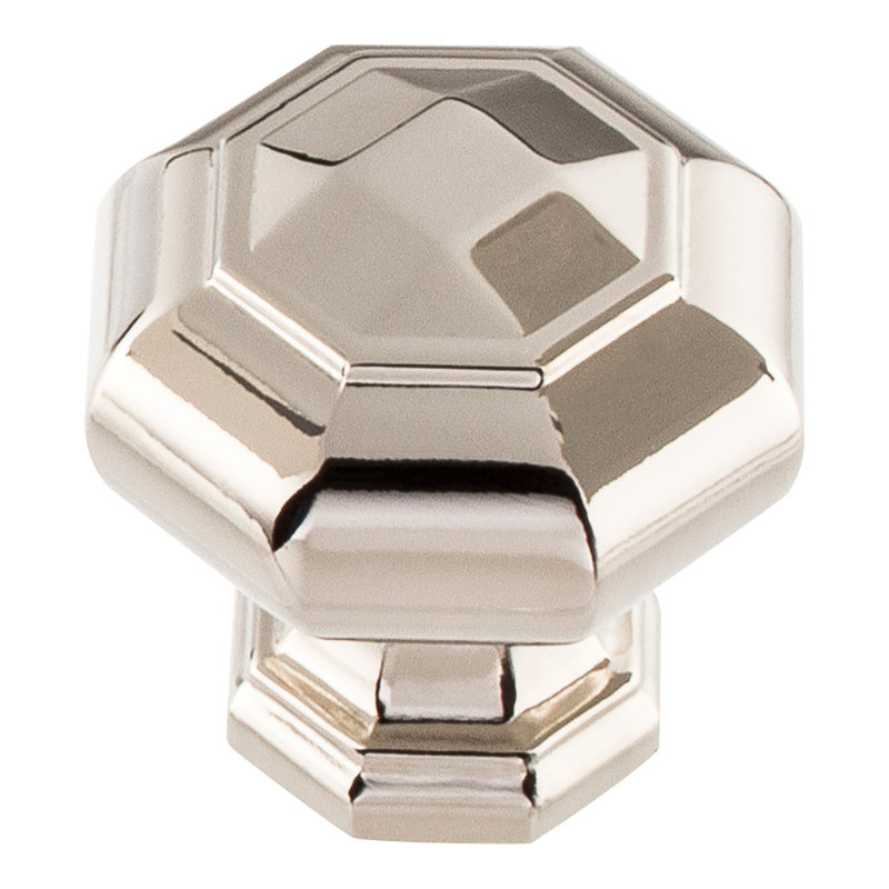 Royals 1 1/4" Diameter Round Knob, Polished Nickel