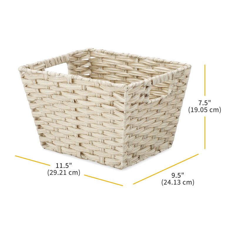 Dotted Line™ Acton Bin, Cream, Large