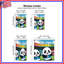 Caricature de rideaux de fenêtre panda Soccer-404021574-404021580