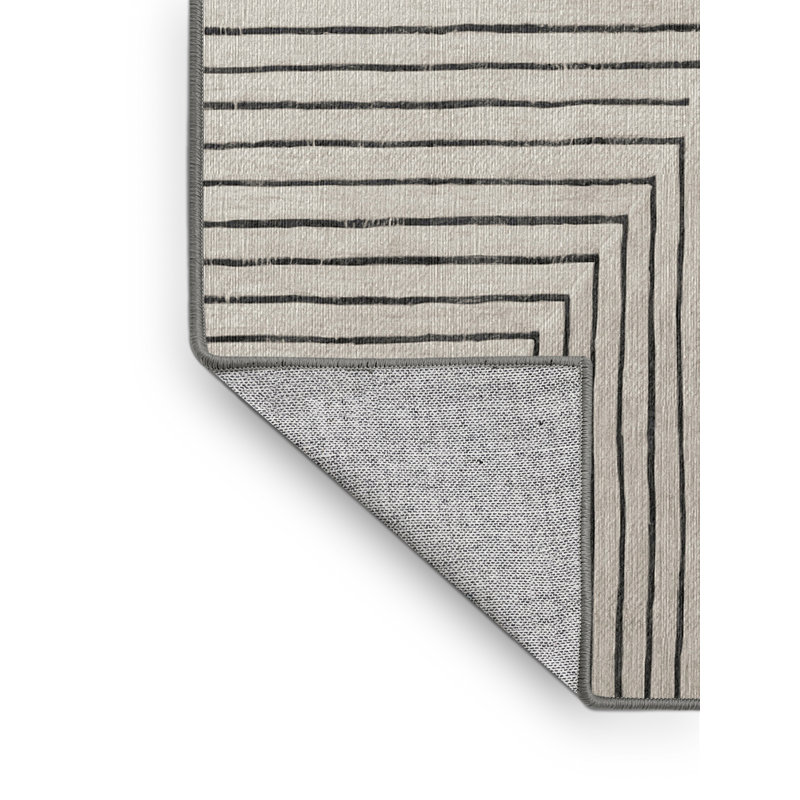 Machine Washable Gray Area Rug GSIX03585, Rectangle 2' x 3'