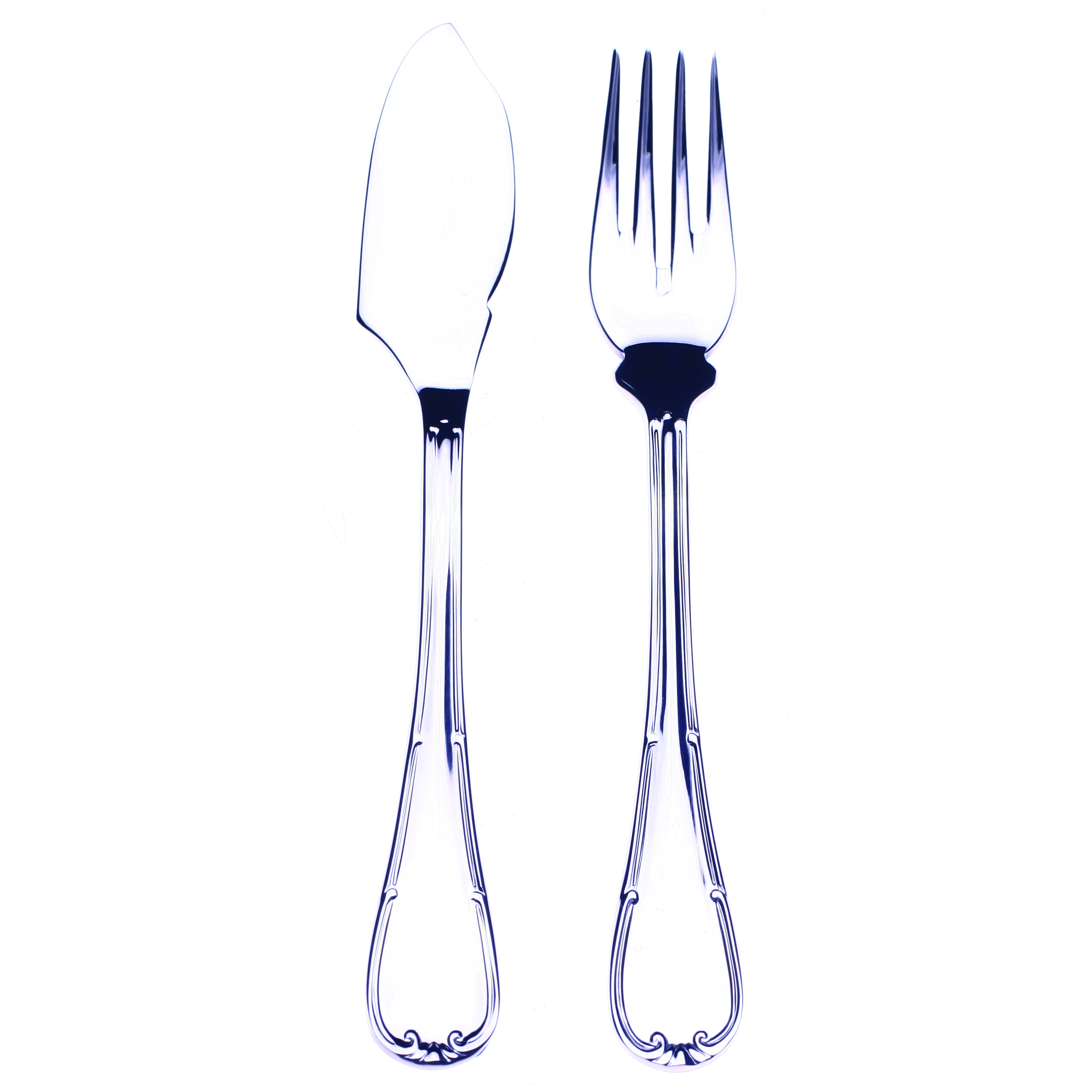 MEPRA Raffaello Flatware Fish Set - 24 Pieces - Stainless Steel | Wayfair