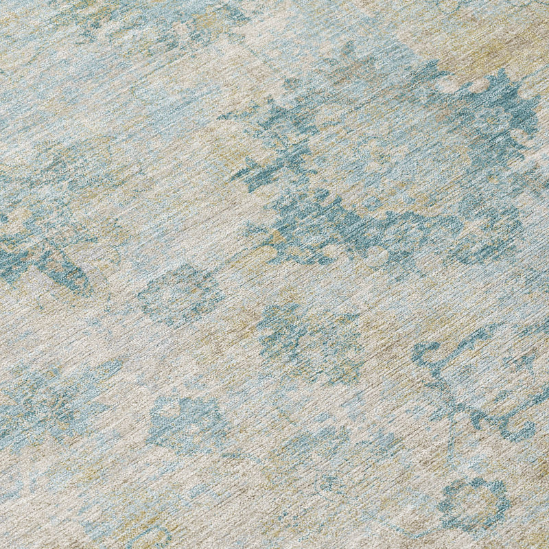 Tapis Chantille ACN3116 Global, lavable à la machine, intérieur/extérieur, Linen, 3 pi x 5 pi