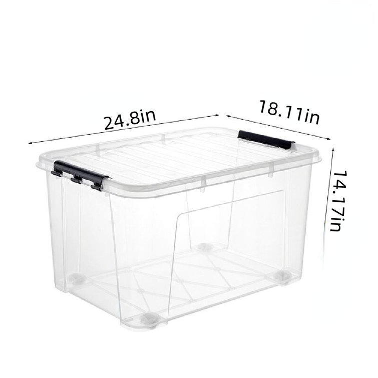 Umber Rea Plastic Box Transparent Clothes Storage Box Toys Storage