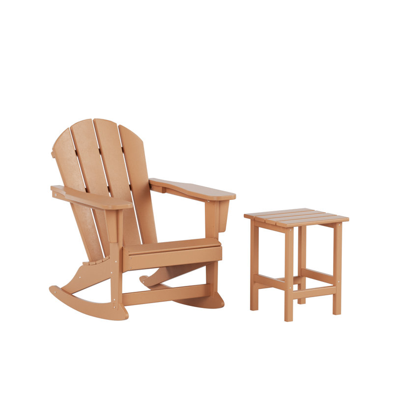 Laguna Outdoor Adirondack Chair With Table, Teak