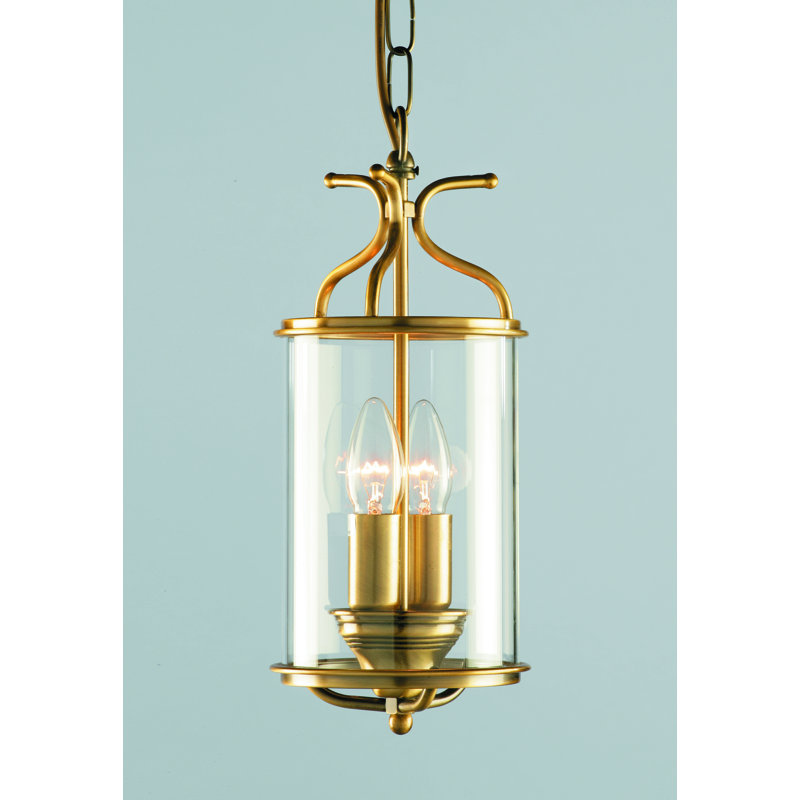 Blumer 2 - Light Lantern Pendant, Antique Brass
