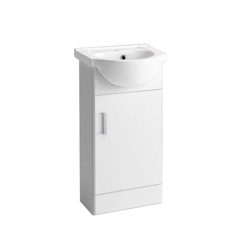 Avarni 460 mm Freestanding Single Vanity with Integrated Ceramic Basin