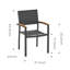 Heck Rectangular Outdoor Dining Set with Extension Teak Tabletop-444725506-445208538-444725505