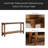 Couch Side Table,Console Table,Entryway Table,2-Tier Foyer Table