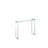Lenita 30'' Glass Top Console Table-93760053