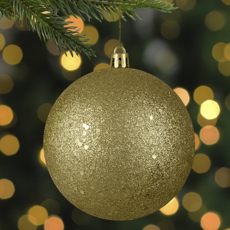 Shatterproof Christmas Ball Ornament, 10" H x 10" W x 10" D, Shiny White