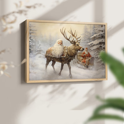 Chirstmas Art-CCCLVI -Framed Print - Restickable