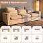 Canapé modulaire modulaire 3 places beige-131373984