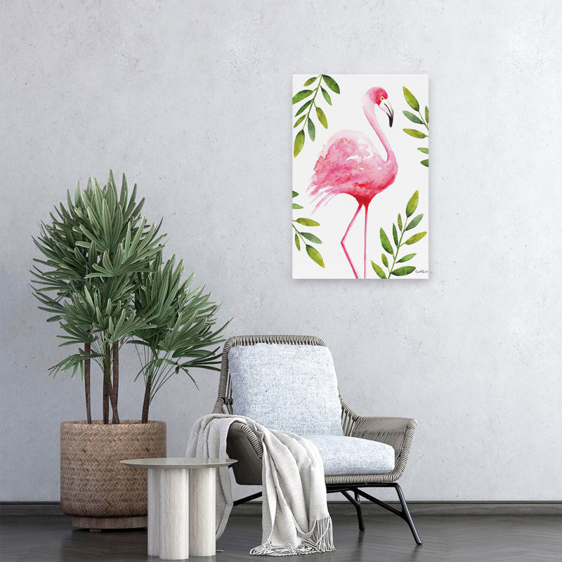 Le flamant rose - flamant tropical, H 16 po x l 24 po