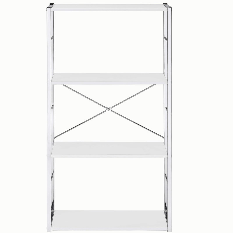Bibliothèque rectangulaire à 4 niveaux, (4 tablettes) H 42,5 po x l 24,5 po x P 11,5 po