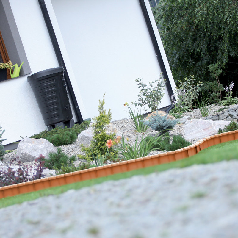 Tempio Dakota Fields Plastic Pet Barrier for Lawn Edging, Terracotta
