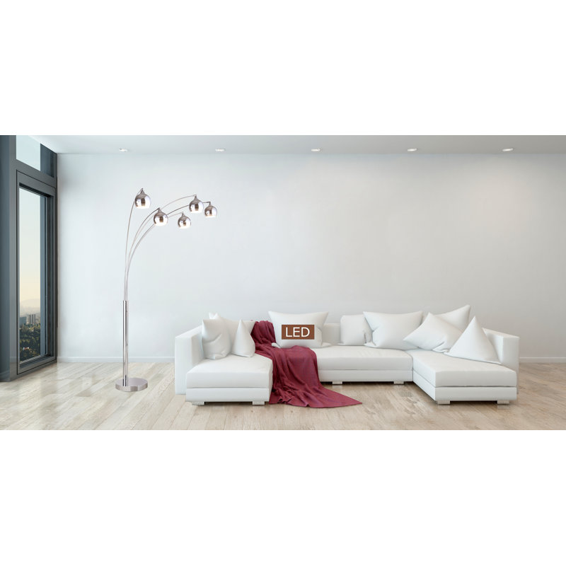 Strano 86'' Tree Floor Lamp, Chrome, Chrome