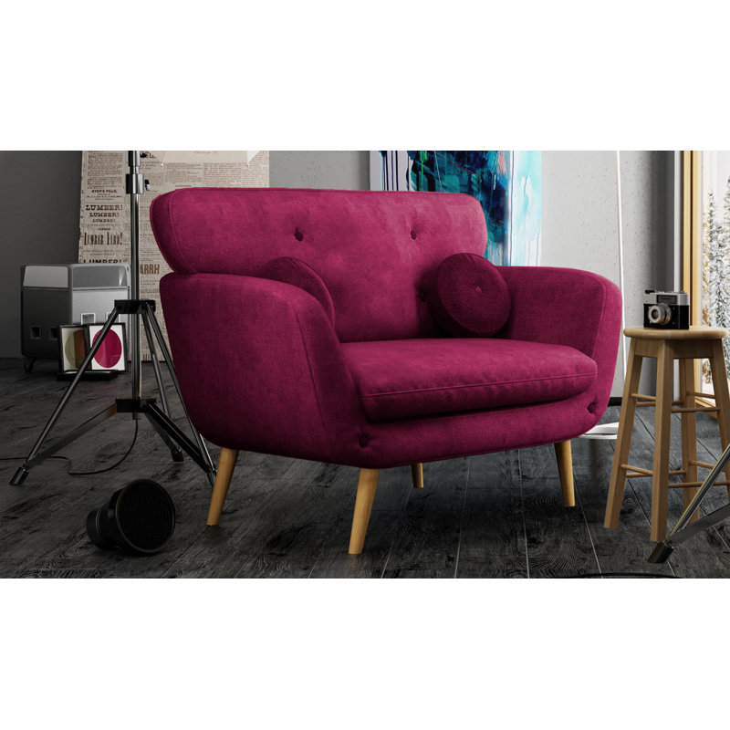 Destini Upholstered Armchair, Pink