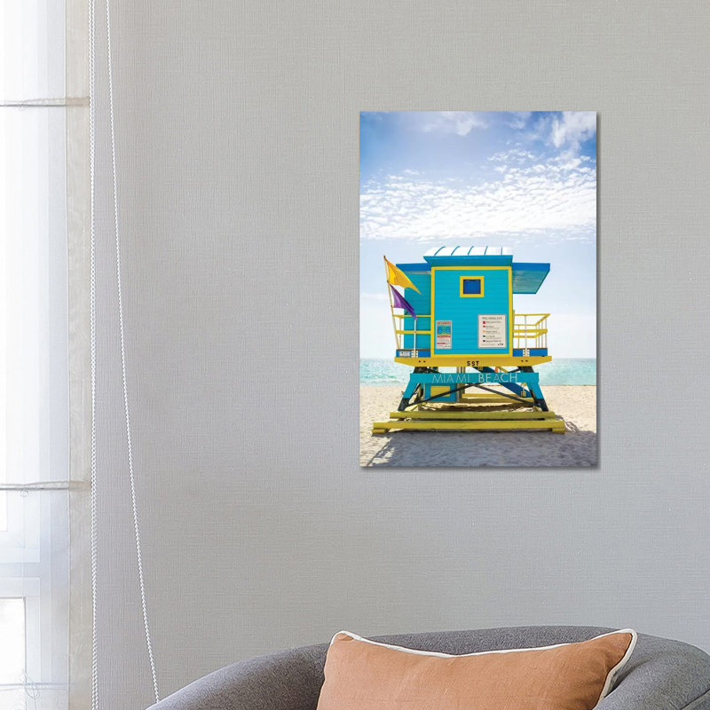 Ocean Drive Lifeguard House South Beach VI by Susanne Kremer - Gallery-Wrapped Canvas Giclée on Canvas, 66.04cm H x 45.72cm W