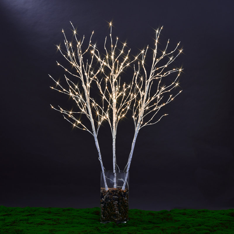 41'' LED Lighted Trees & Branches, White
