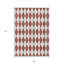 Tapis d'intérieur géométrique lavable antidérapant 5 pi x 8 pi bourgogne