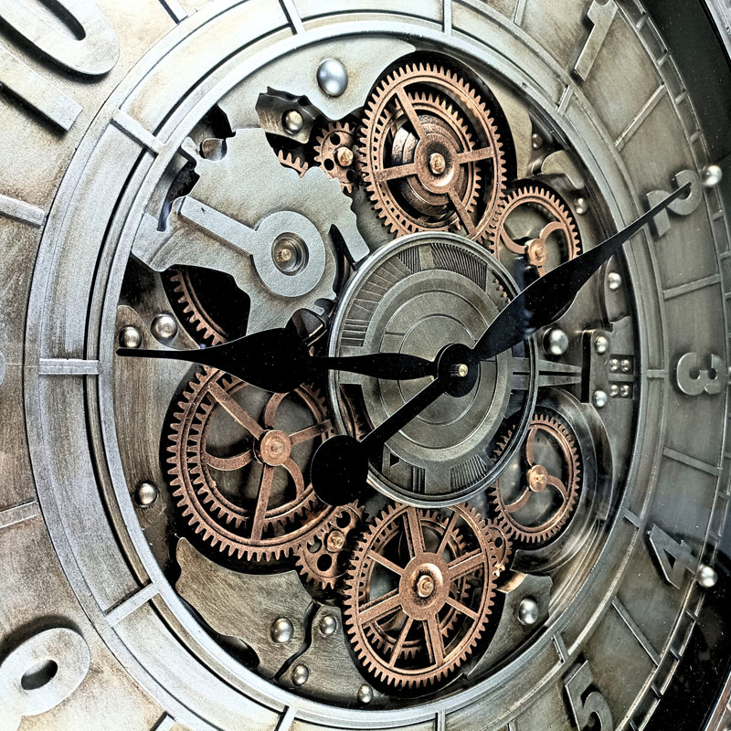 The Gears Clock Wall Clock with Moving Gears