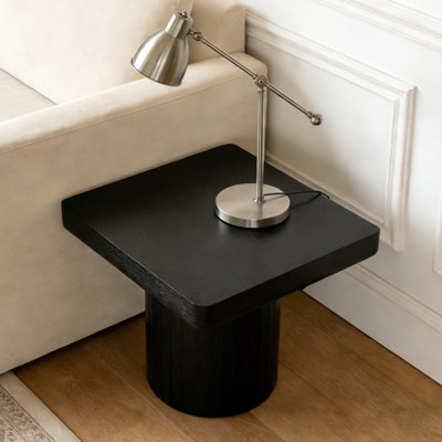 23.6'' Modern Solid Wood Veneer End Table