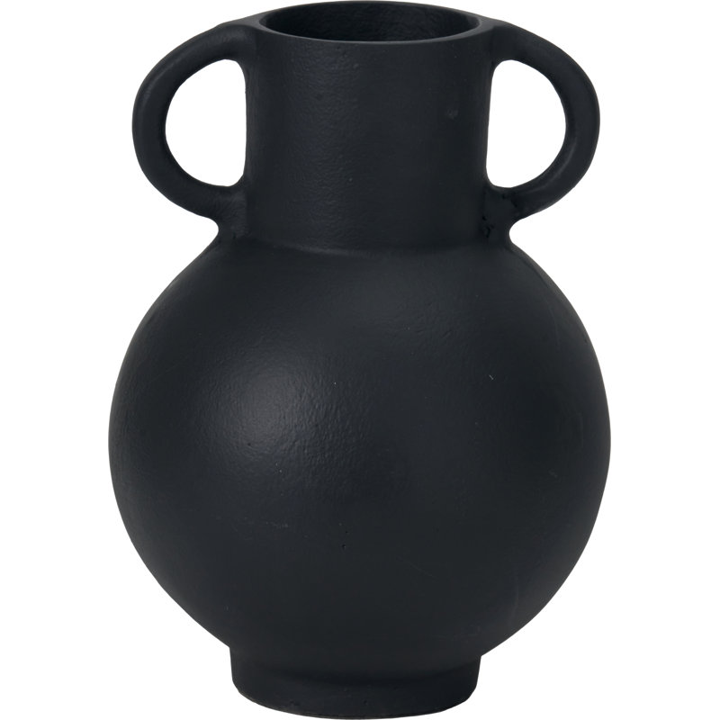 Handmade Aluminimum Table Vase, Black