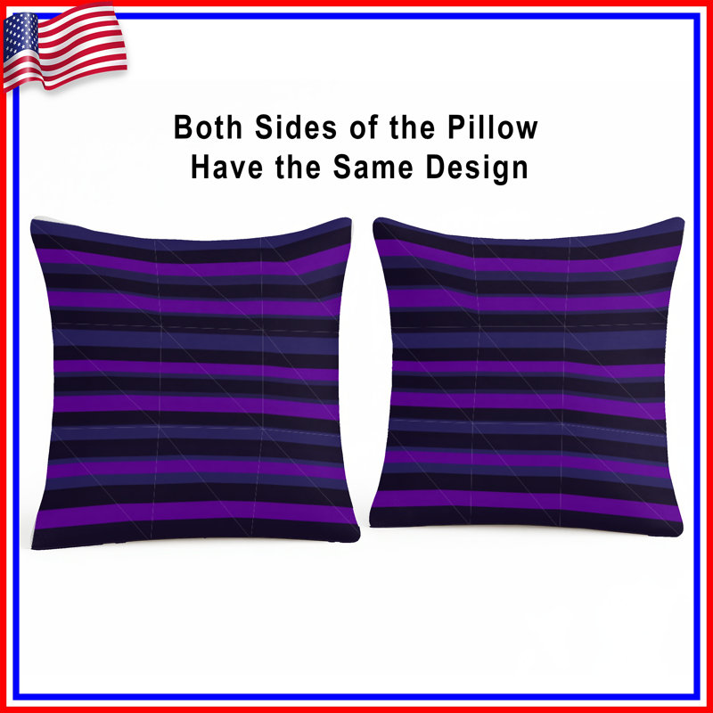 Coussin Stripes, 16 po x 16 po