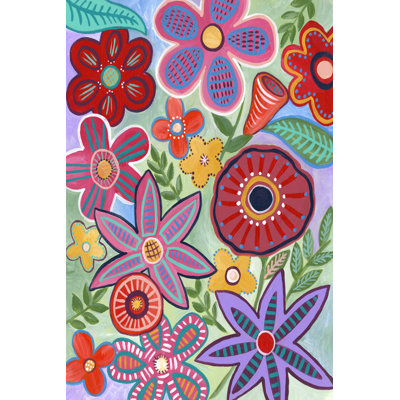 Colourful Flores II by Regina Moore - Painting
