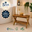 Banc de douche 24 po avec tablette en teck EcoDecors Obliquity-X