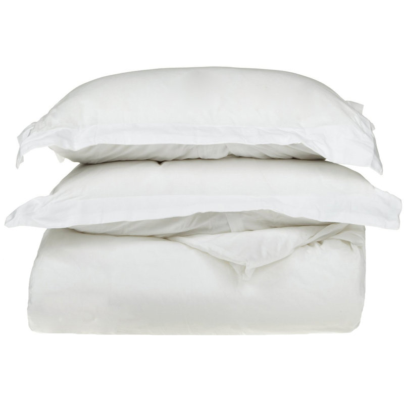 Modern & Contemporary Sateen Duvet Cover, King/Cal. King Duvet Cover + 2 King Shams, Pumpkin