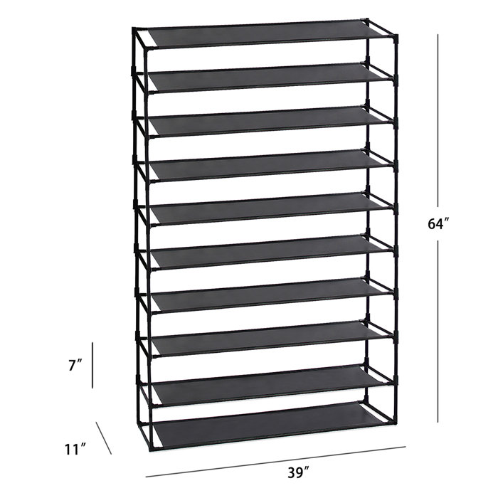 Rebrilliant 100 Pair Stackable Shoe Rack & Reviews | Wayfair