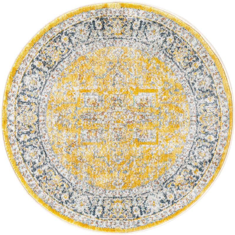 Oriental Indoor Rug, Round 3'3"
