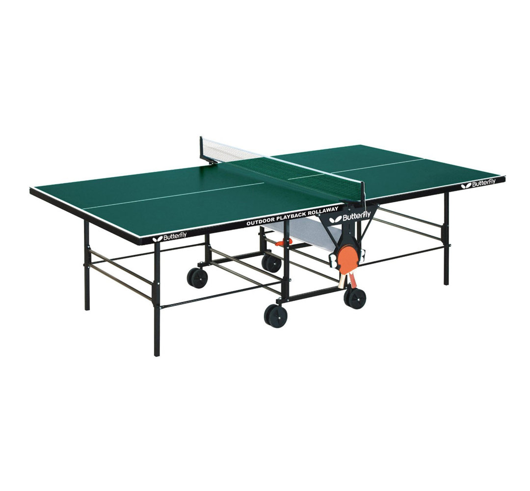 Butterfly Indoor/Outdoor Playback Rollaway Foldable Table Tennis Table (6mm Thick) Butterfly 
