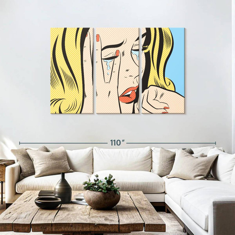 Leisha Femme qui pleure I, H 48 po x l 74 po
