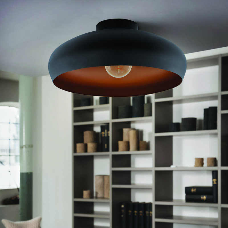 Bouziane Flush Mount, Black