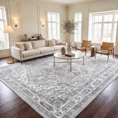 Tapis oriental crème / gris Llana