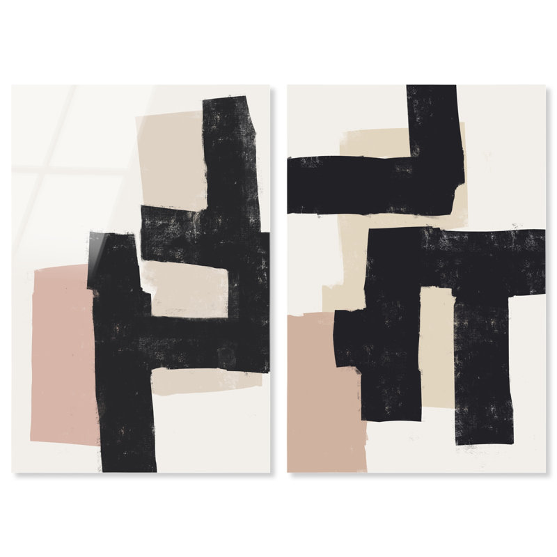 Nowhere Set High-Gloss Frameless Acrylic Glass Wall Art Abstract Print by Oliver Gal, Ready to Hang, 10 x 15, 10"H x 15"W
