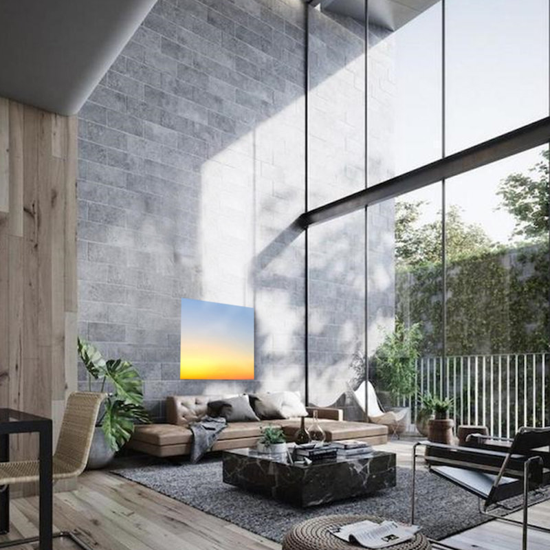 New Morning " New Morning ", Aluminum, 36" H x 36" W x 1.5" D