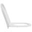 Grey Plastic Standard Adjustable Armrests Toilet Seat Oval-369684999