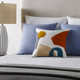 Fulbourn Embroidered Cotton Throw Pillow
