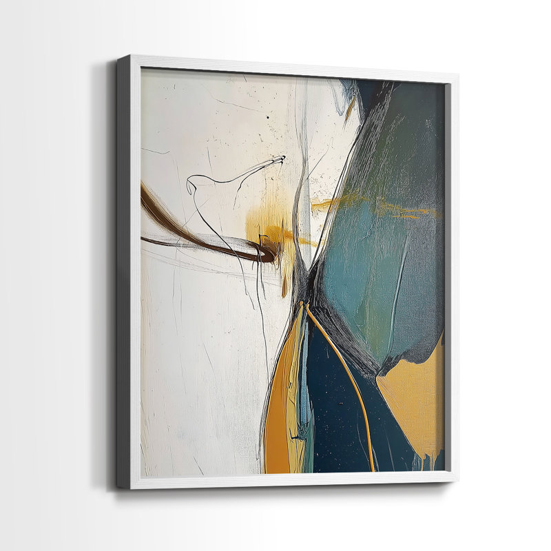 "ABSTRACT Series DCxxiv" par J Paul, Blanc / Blanc, H 11 po x l 9 po